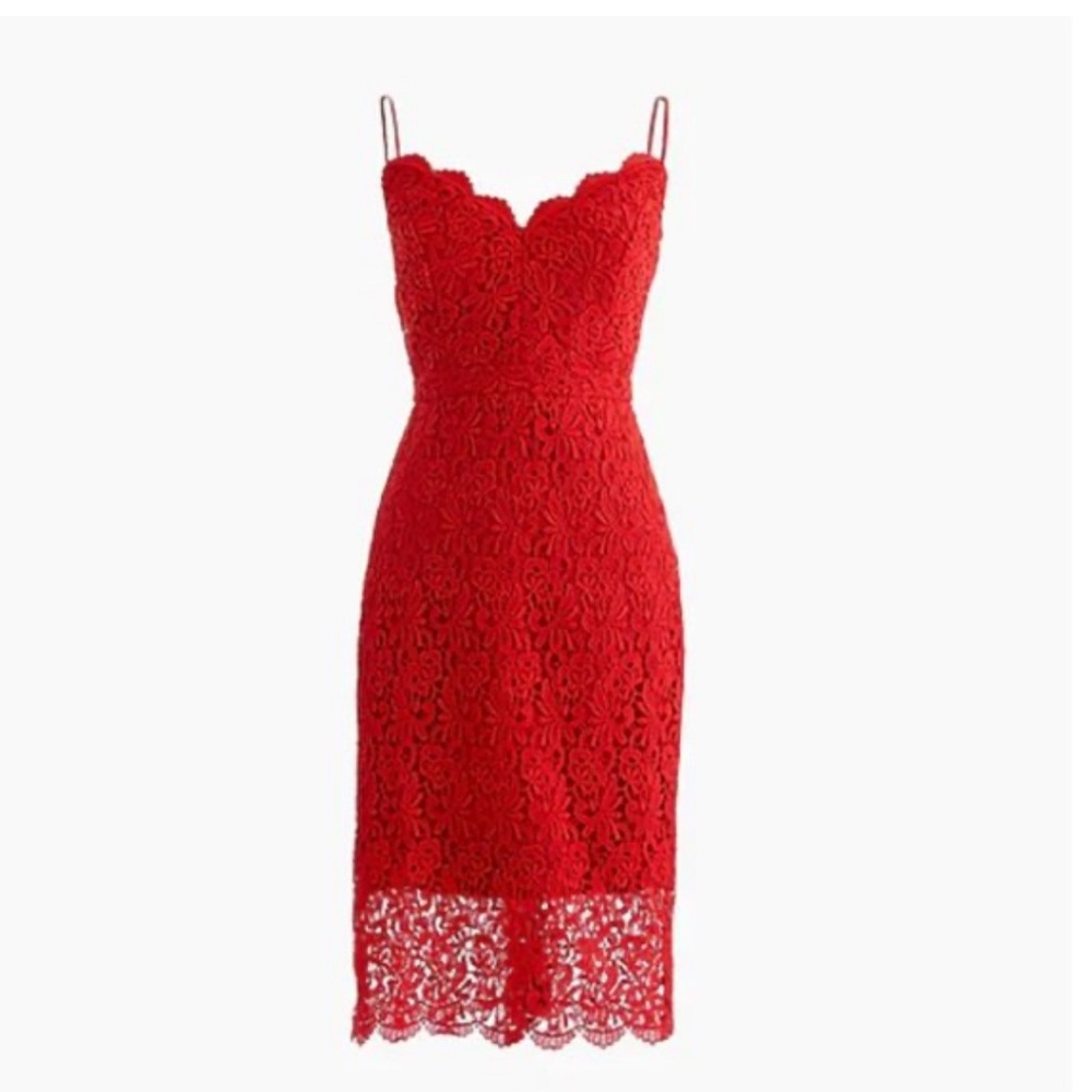 NWT Jcrew Spaghetti Strap Lace Dress